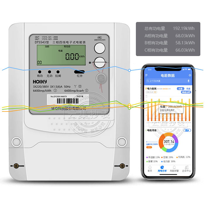 º¼ÖÝ»ªÁ¢DTS543ÈýÏàËÄÏßµç×ÓʽµçÄܱí