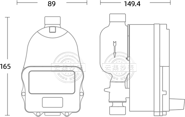 旋翼式直读式远传水表LXSY