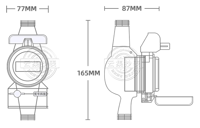 旋翼式直读式远传水表LXSY