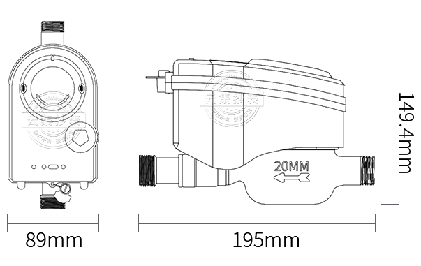 NB-loT小口径远传阀控水表LXSYK